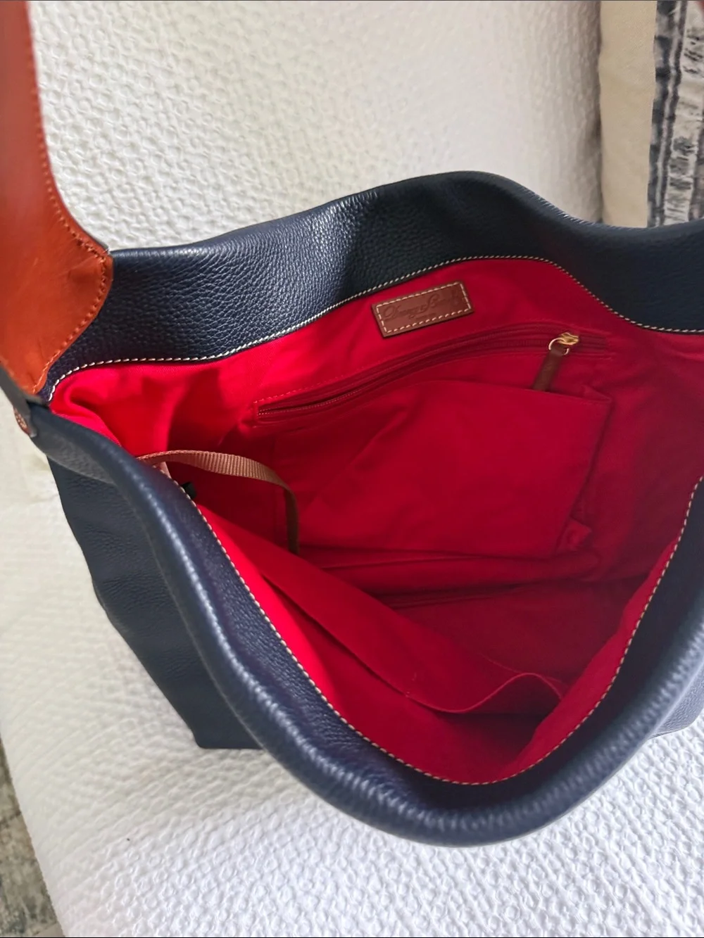 Dooney & Bourke pebbled navy